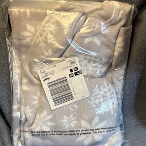 Woman Within White Patterned Sweatshirt